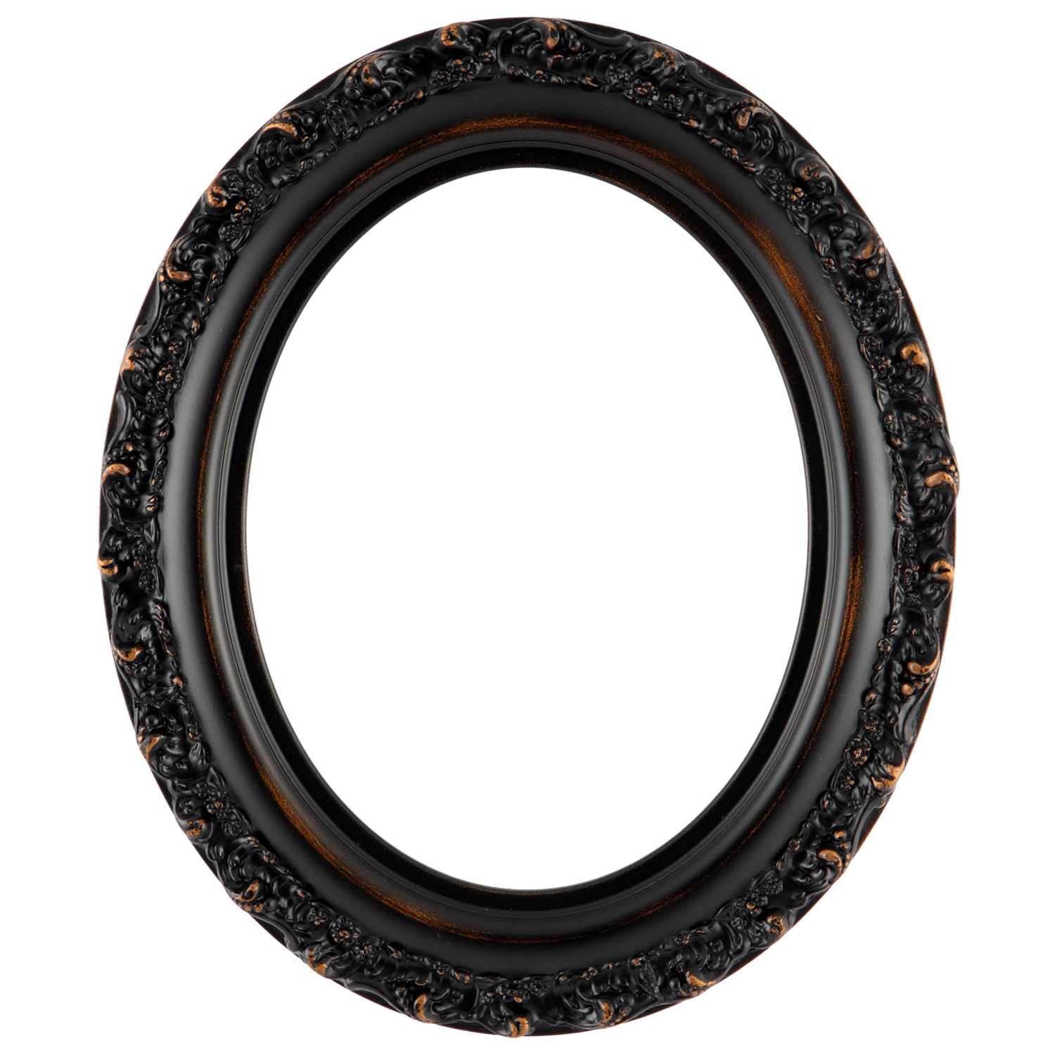 #454 Rubbed Bronze Oval Picture Frame